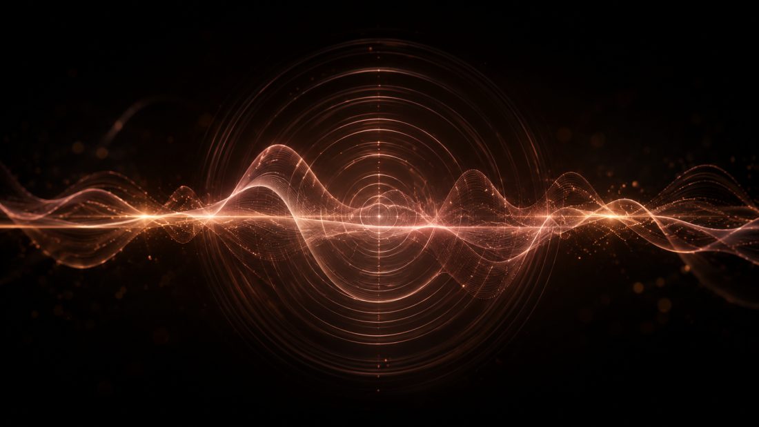 Onda sonora representando o áudio de reprogramação